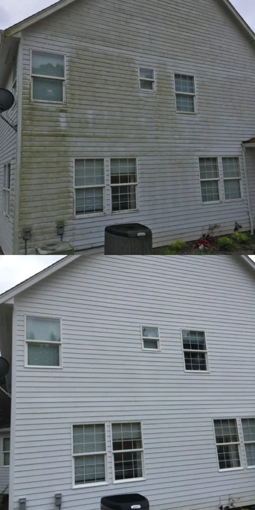 pressure washing before and after